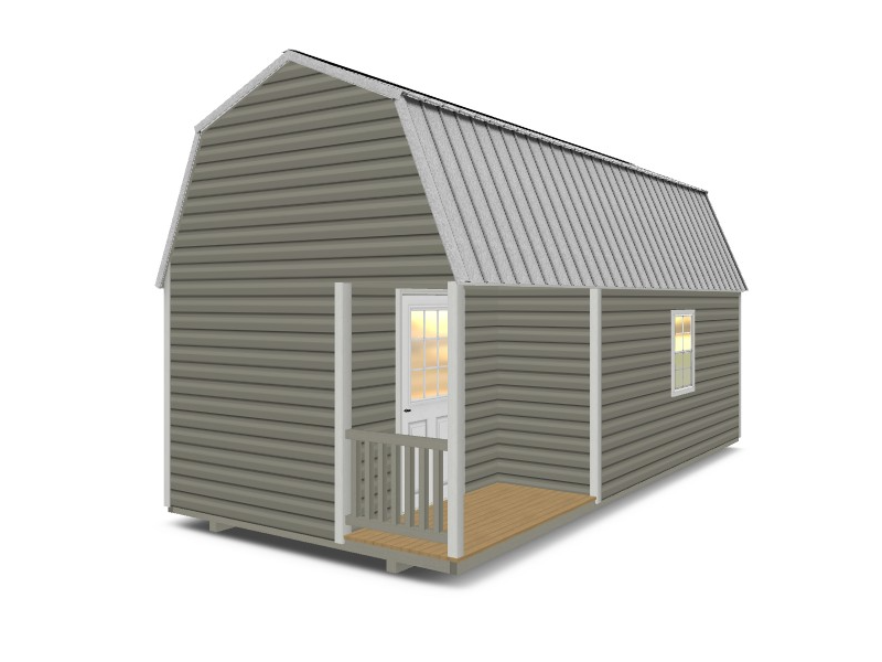 Gambrel With Corner Porch