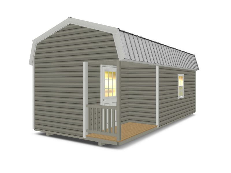 Gambrel With Corner Porch